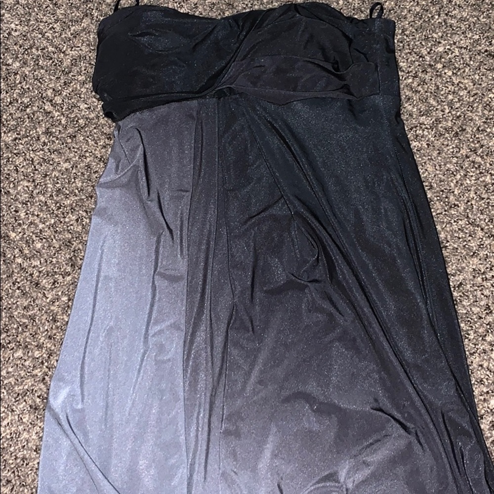 Ombré strapless dress